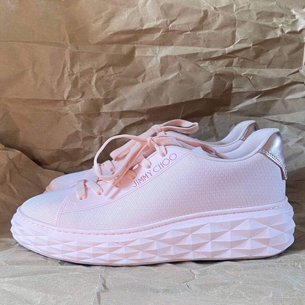 Jimmy Choo Pink Platform Sneakers